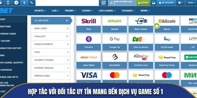 Hợp tác với đối tác uy tín mang đến dịch vụ game số 1